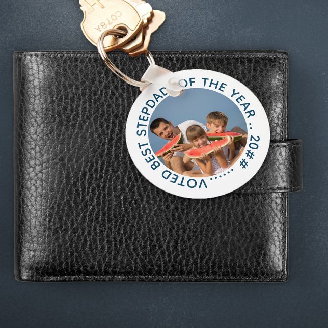 Chaveiro Votei Melhor Passagem do Ano | Foto redonda (Criador carregado)