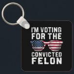 Chaveiro Voto a favor do condenado Felon Pro Trump 2024<br><div class="desc">Voto a favor do condenado Felon Pro Trump 2024</div>
