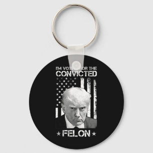 Chaveiro Voto Condenado Felon 2024 - Trump 2024 Condenado