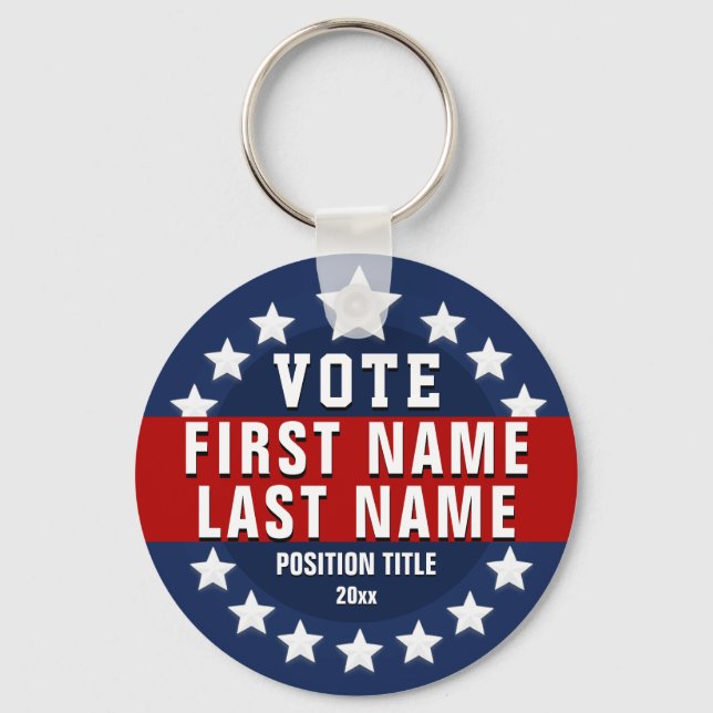 Chaveiro Voto Personalizado  (Frente)
