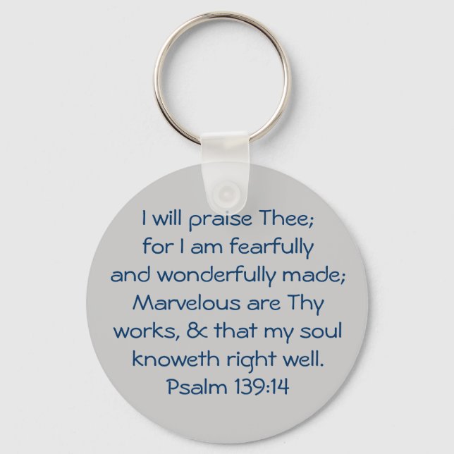 Chaveiro Vou elogiar-vos, pois tenho medo e gosto... (Frente)