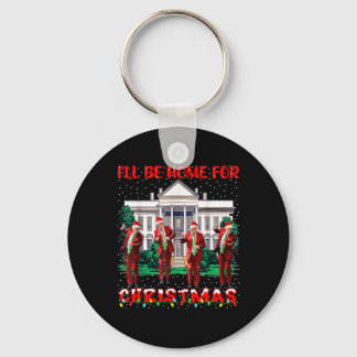 Chaveiro Vou Estar Em Casa Para Papais noeis De Natal Engra