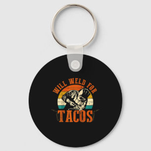 Chaveiro Vou Soldar Tacos Soldador Engraçado Roupa de Solda