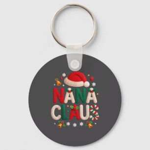 Chaveiro Vovó Claus Design Tricô Vovó Família Pijama Malha