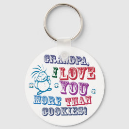 Chaveiro Vovô, Eu Te Amo Mais Do Que Cookies!