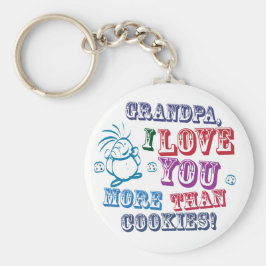 Chaveiro Vovô, Eu Te Amo Mais Do Que Cookies!