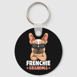 Chaveiro Vovó Frenchie Cachorro Bulldog Francês Mulheres