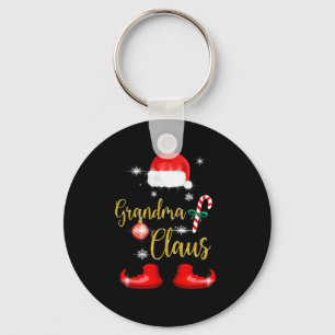 Chaveiro Vovó Santa Claus Divertido Famílias Pjs de Natal p