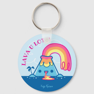 Chaveiro Vulcão de Kawaii