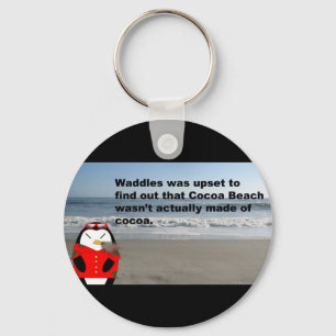 Chaveiro Waddles no Cocoa Beach Key Ring