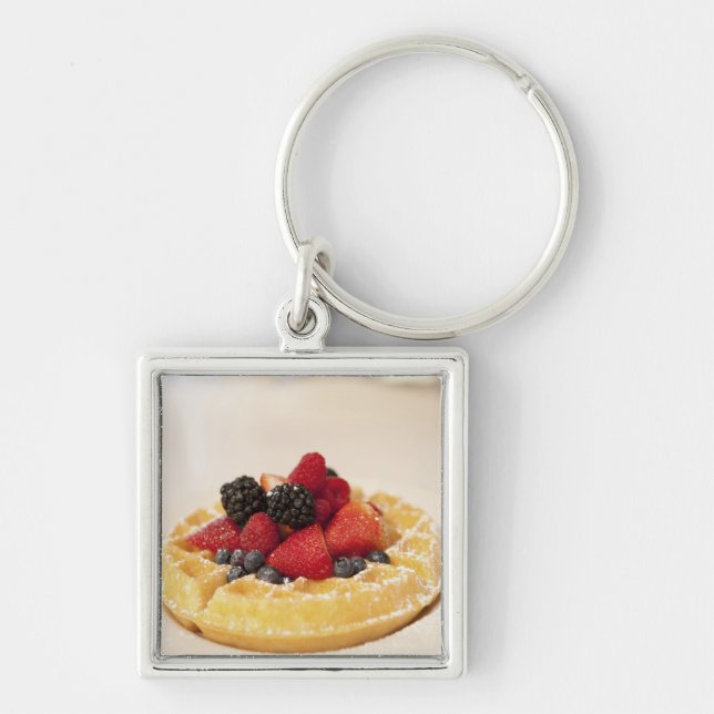 Chaveiro Waffle de fruta fresca (Frente)