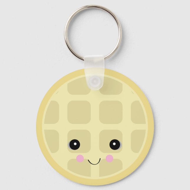 Chaveiro waffle fofo kawaii (Frente)