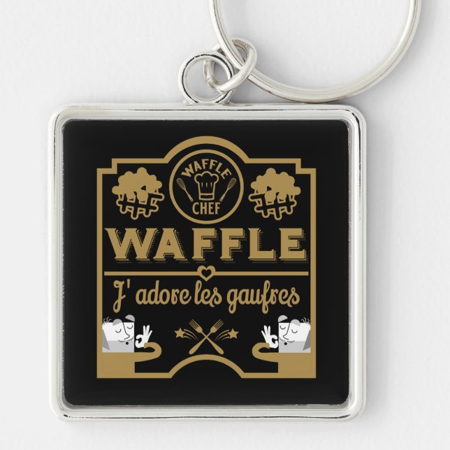 Chaveiro Waffles Franceses (Frente)