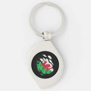 Chaveiro Wales Ripped Flag