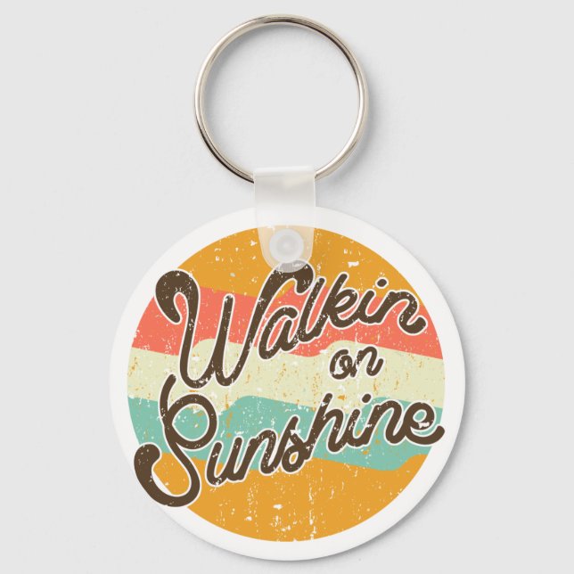 Chaveiro Walkin on Sunshine Retro (Frente)