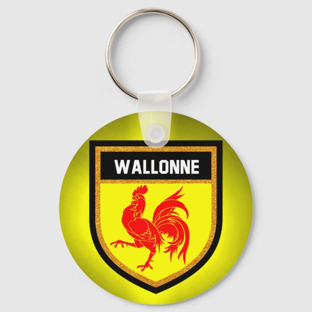 Chaveiro Wallonne Flag (Frente)