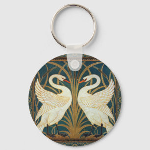 Chaveiro Walter Crane Swan, Rush E Iris Art Nouveau