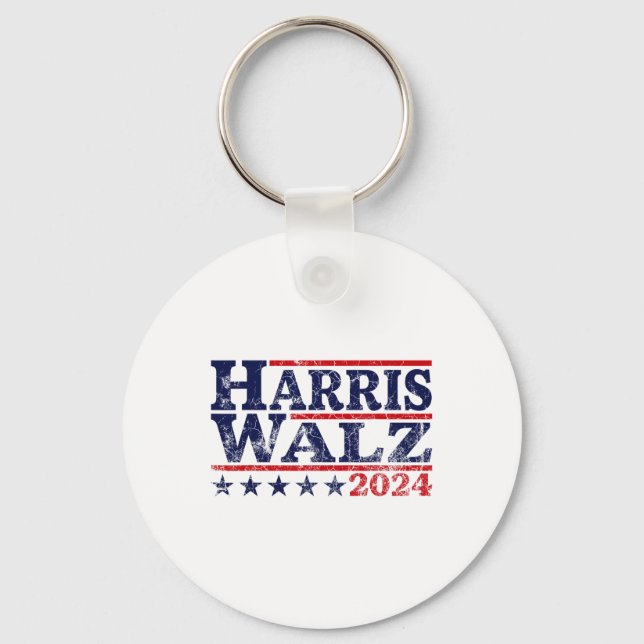 Chaveiro Waltz 2024 Eleição Kamala Harris Tim Waltz 2024 6 (Frente)