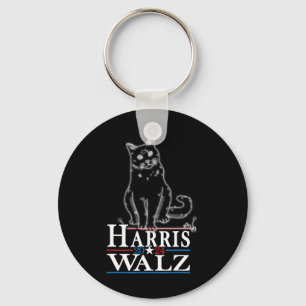 Chaveiro Waltz Eleição 2024 Gato Engraçado Kamala Harris Ti