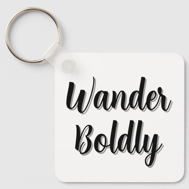 Chaveiro Wander Boldly (Frente)