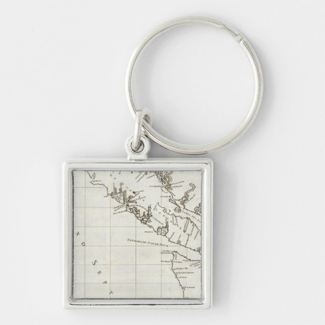 Chaveiro Washington, British Columbia, mapa de Vancouver (Frente)