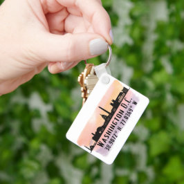 Chaveiro Washington DC Skyline Latitude e Longitude