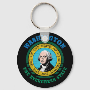 CHAVEIRO WASHINGTON EVERGREEN STATE FLAG