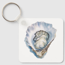 Chaveiro Watercolor Oyster Shell