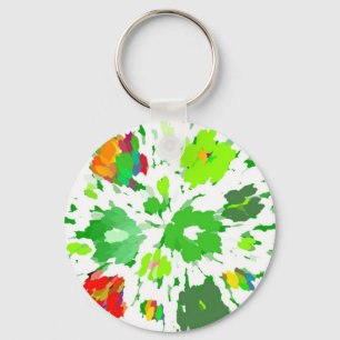 Chaveiro Watercolor Pop Art Floral