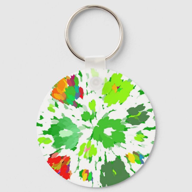 Chaveiro Watercolor Pop Art Floral (Frente)