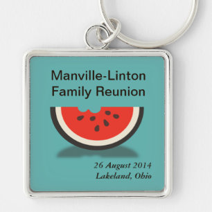 Chaveiro Watermelon Custom Family Reunion Souvenir Keyring