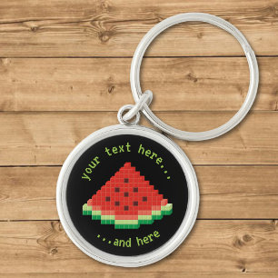 Chaveiro Watermelon Pixel Art