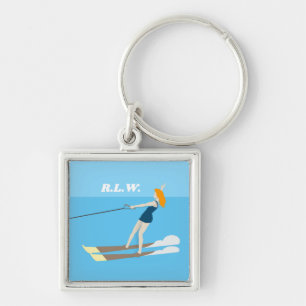 Chaveiro Waterski, estilo Vintage