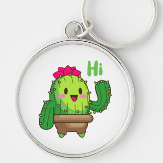 Chaveiro Waving Cactus Keychain – Happy Green Buddy