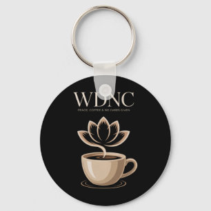 Chaveiro Wdnc Café da Paz E Nenhum Cuidado Dado Cálice de L