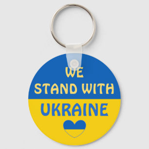 Chaveiro We Stand with Ukraine Show Support