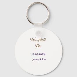 Chaveiro We still do brown pink name date year boho retro s