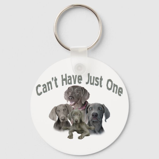 Chaveiro Weimaraner não pode ter apenas um (Frente)