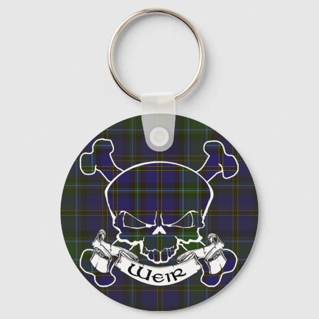 Chaveiro Weir Tartan Skull (Frente)