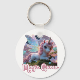 Chaveiro Weißes Einhorn mit Flügeln - Magic Queen