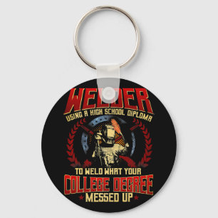Chaveiro Welder Oferta Engraçada Sayings Vintage Weld Fabri