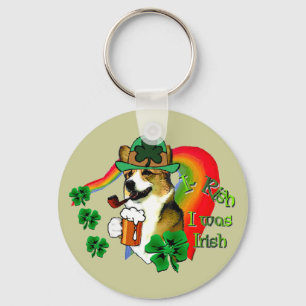 Chaveiro Welsh Corgi Saint Patrick's Day