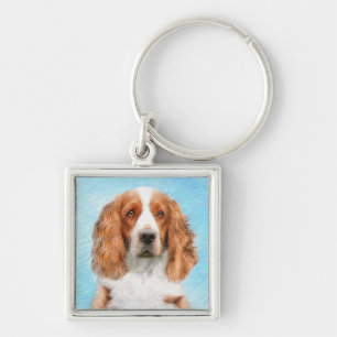 Chaveiro Welsh Springer Spaniel Painting - Arte Original de