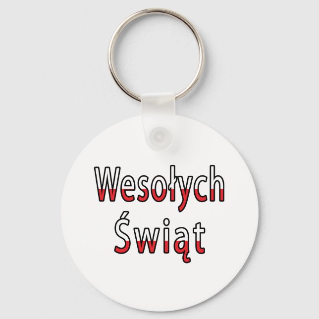 Chaveiro Wesolych Swiat Flag (Frente)
