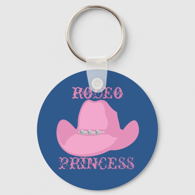 Chaveiro Western Cowgirl Rodeo Princess com Cavalo (Frente)