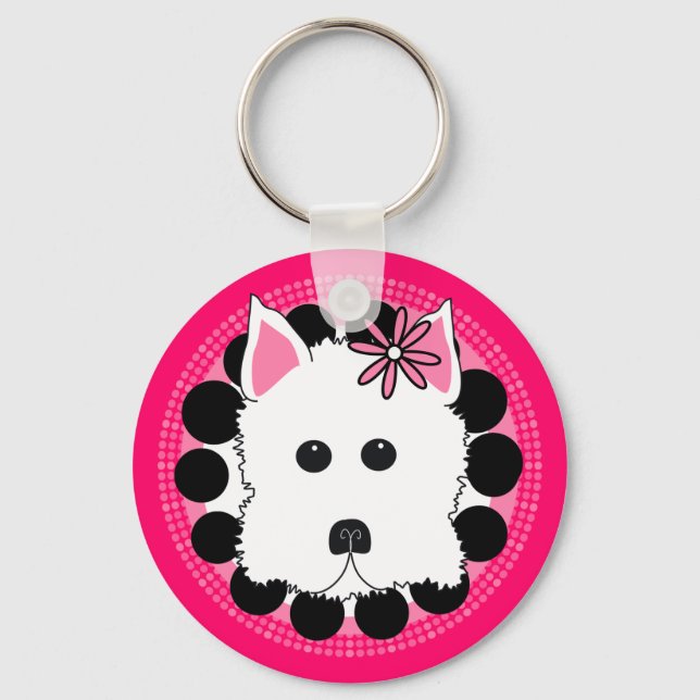 Chaveiro Westie Girl (Frente)