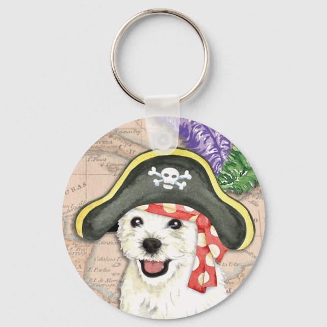 Chaveiro Westie Pirate (Frente)