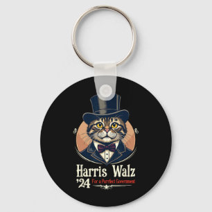 Chaveiro Wheimer 2024 Lincoln Cat Election Kamala Harris Wa