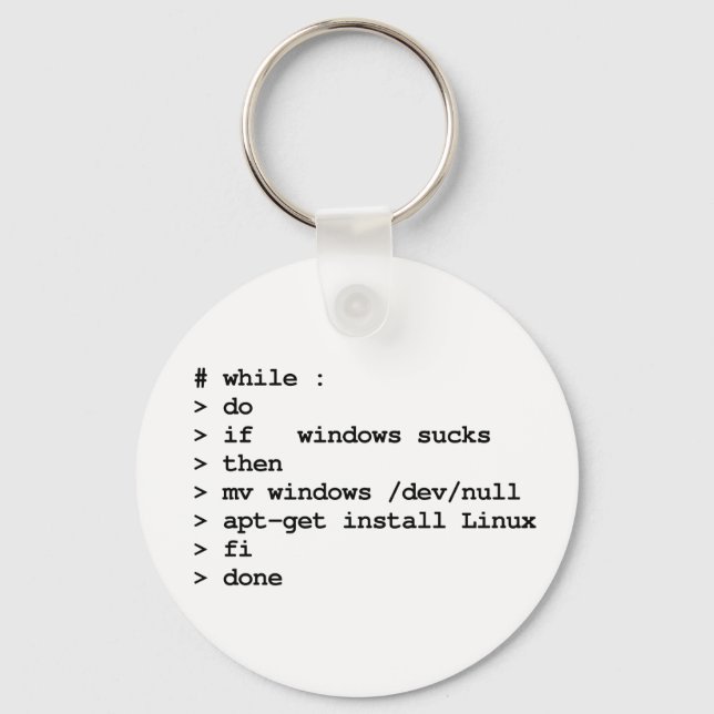 Chaveiro while : do (Frente)