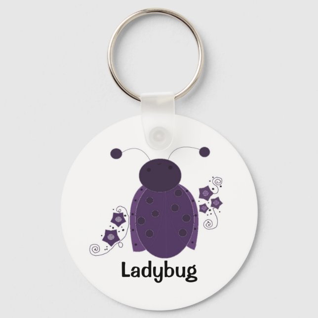 Chaveiro Whimsic Purple Ladybug (Frente)